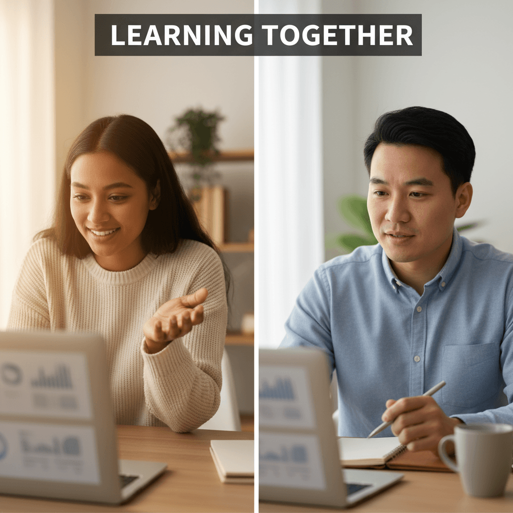 Instructor and student engaged in a mentoring session