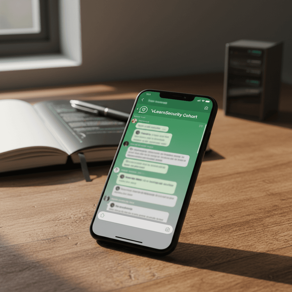 WhatsApp group chat interface on a smartphone