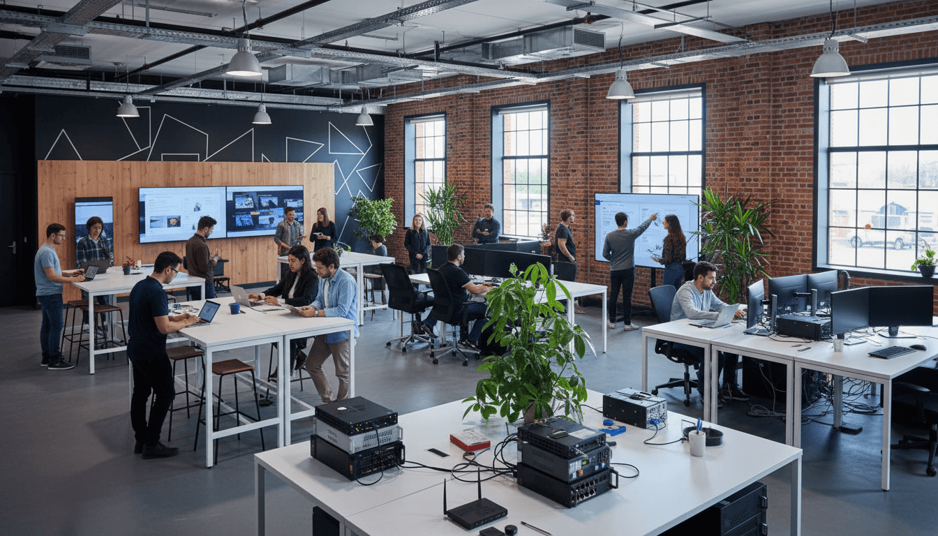 Virtual lab workstations set up for hands-on cybersecurity training